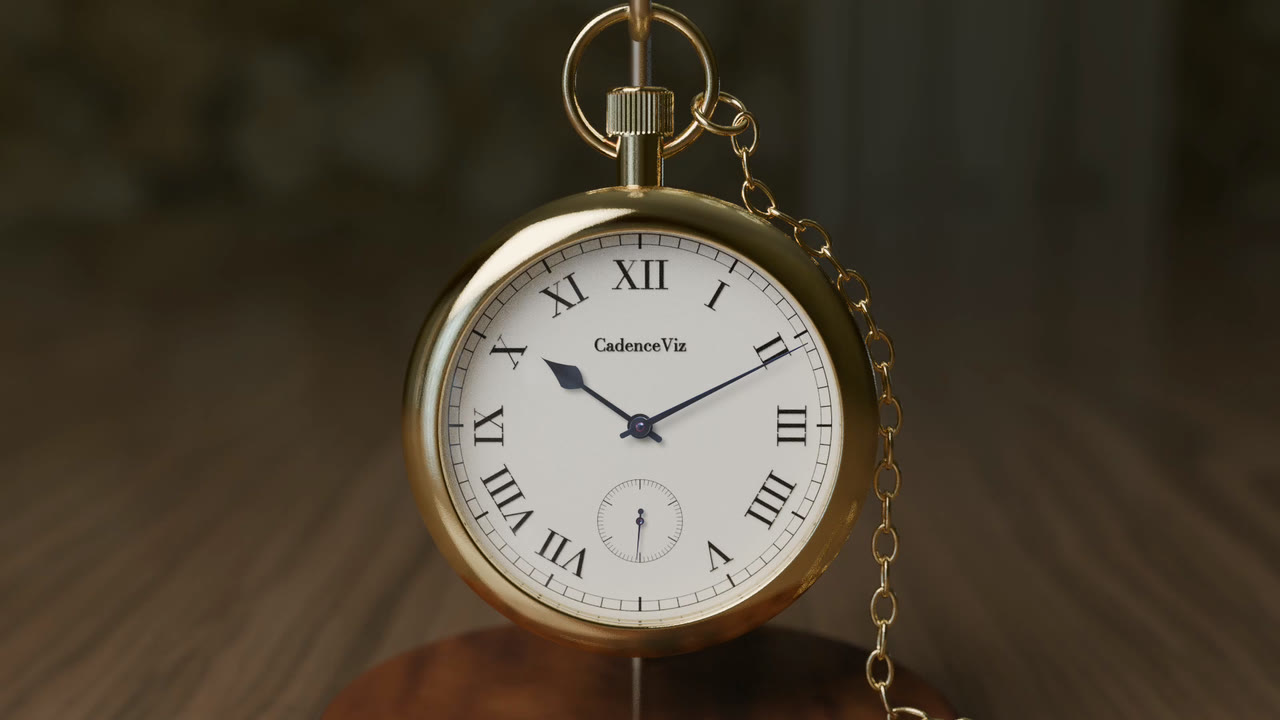 The Pocket Watch with its White Enamel face