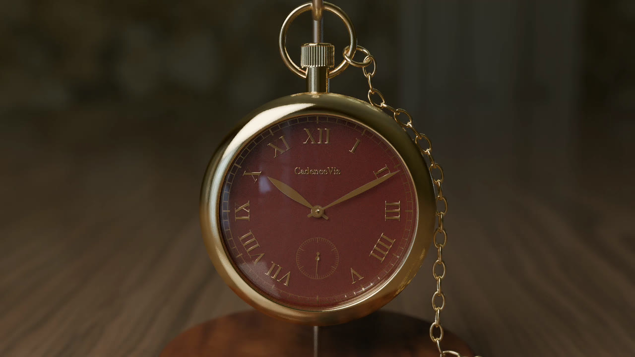 The Pocket Watch with its Red face