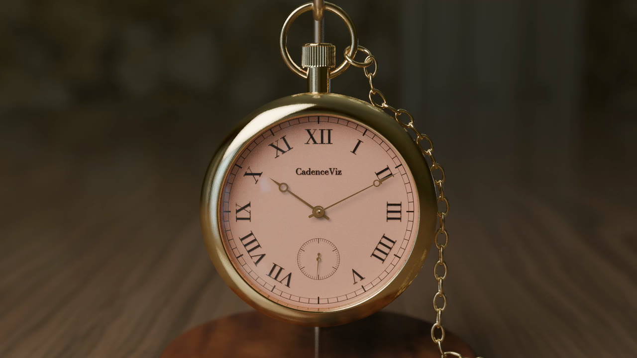 The Pocket Watch with its Salmon face